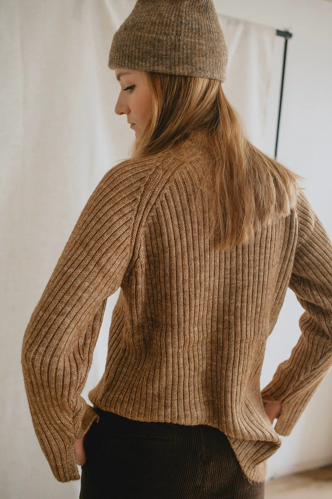 The Manny Ribbed Sweater - Toasted Coconut