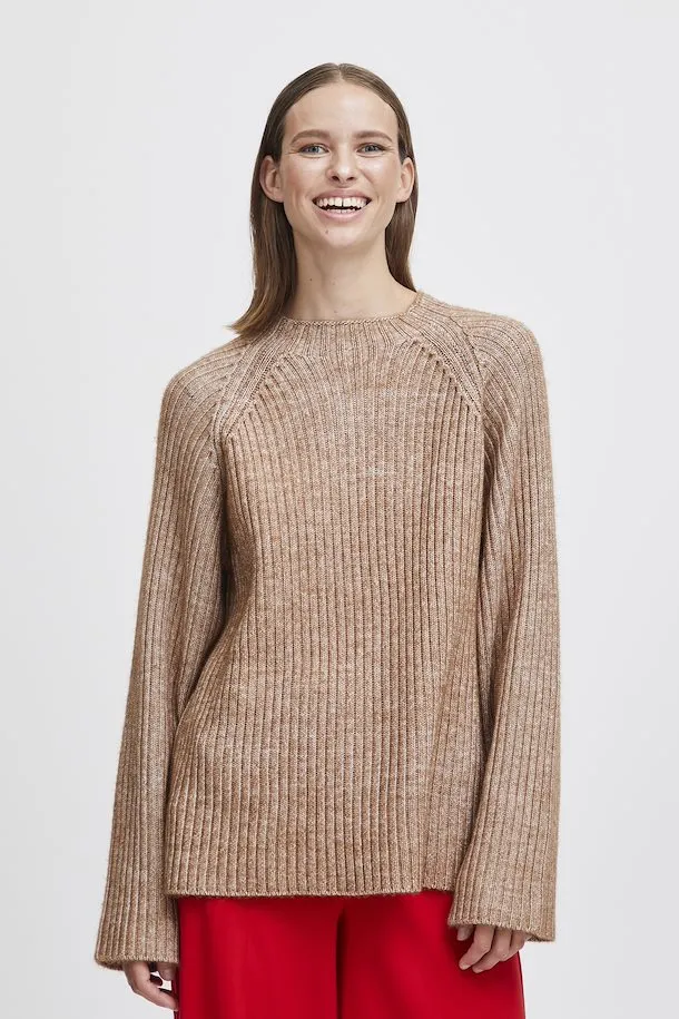 The Manny Ribbed Sweater - Toasted Coconut