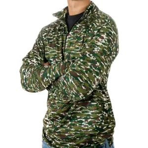 The Marsh Monster - Shoreline Green Camo- 1/4 Zip