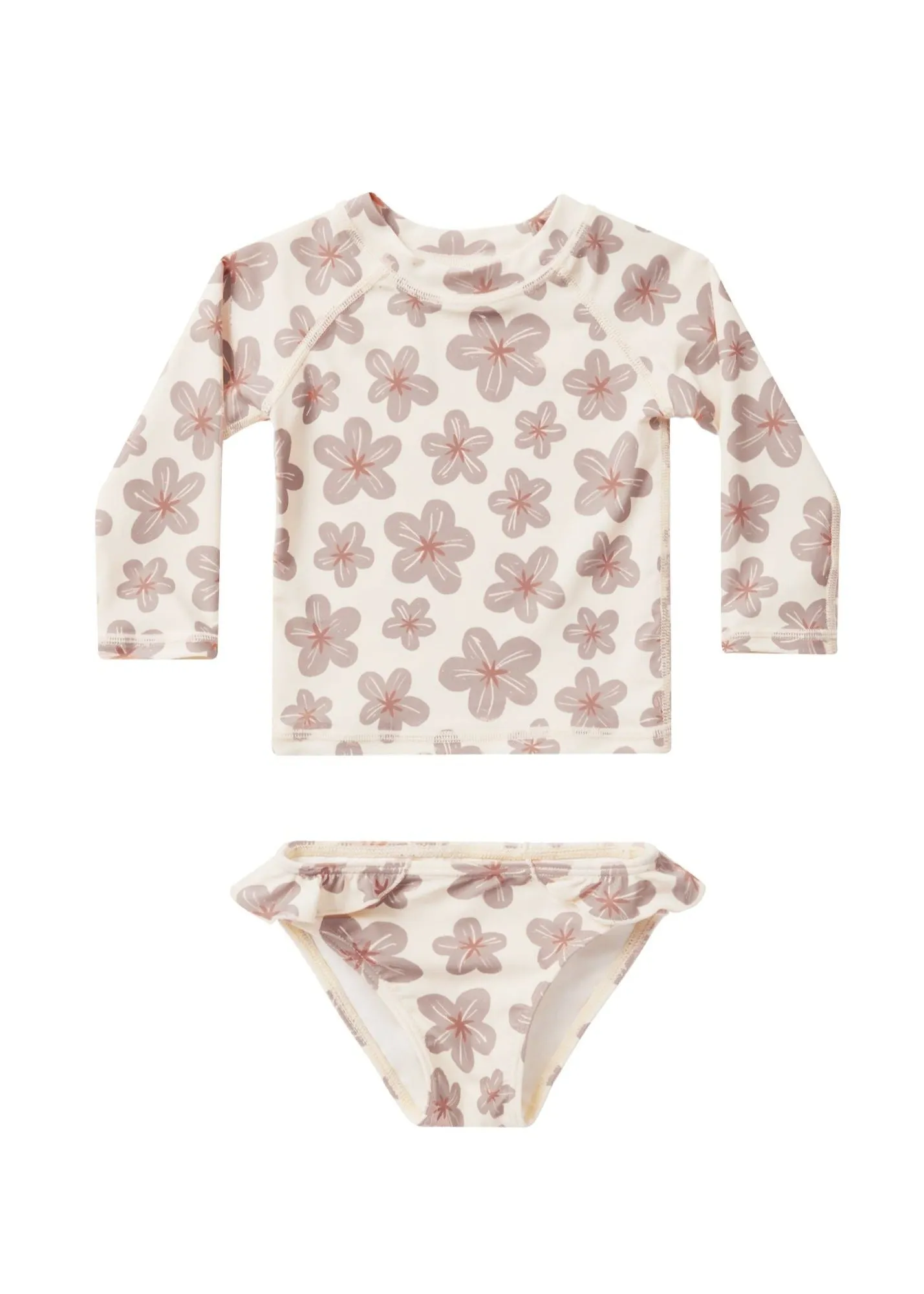 The Maryn Rashguard Swimsuit by Rylee   Cru - Hibiscus - BABY