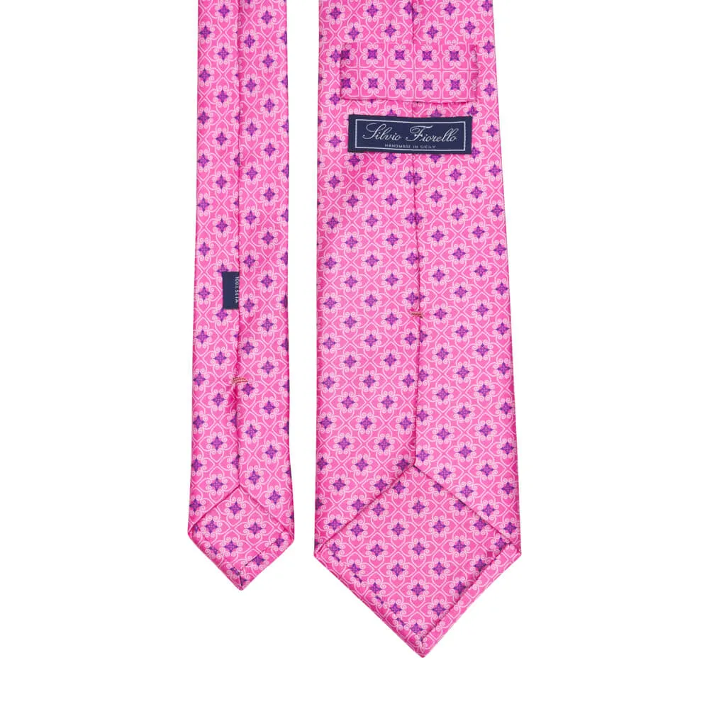 The Medici Pink Duchesse Silk Tie