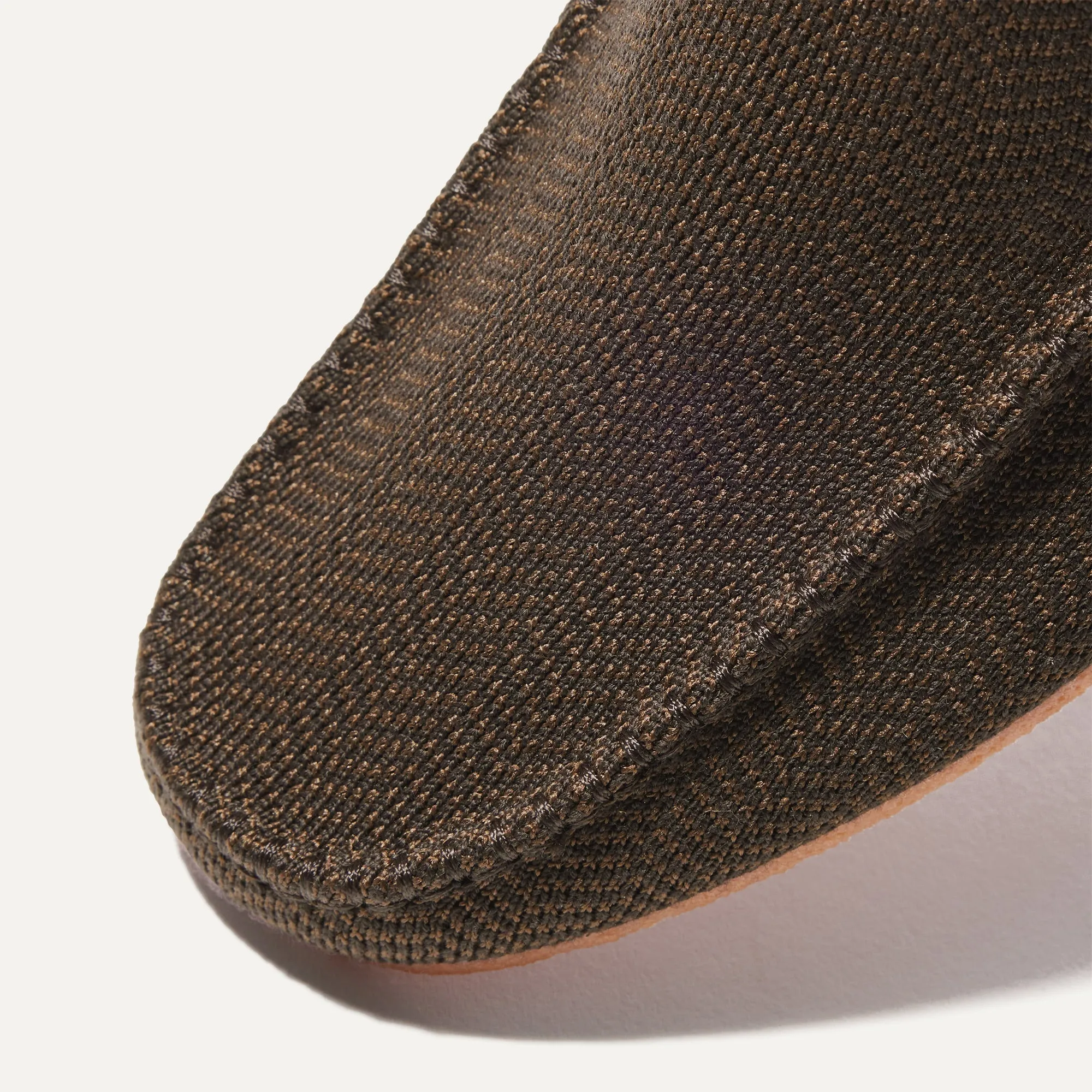 The Men's Slipper - Mahogany Herringbone