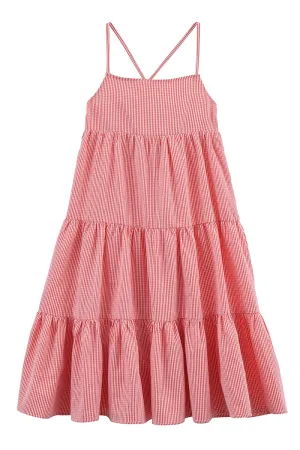 The Miriam Tank Dress - Red Gingham - KIDS