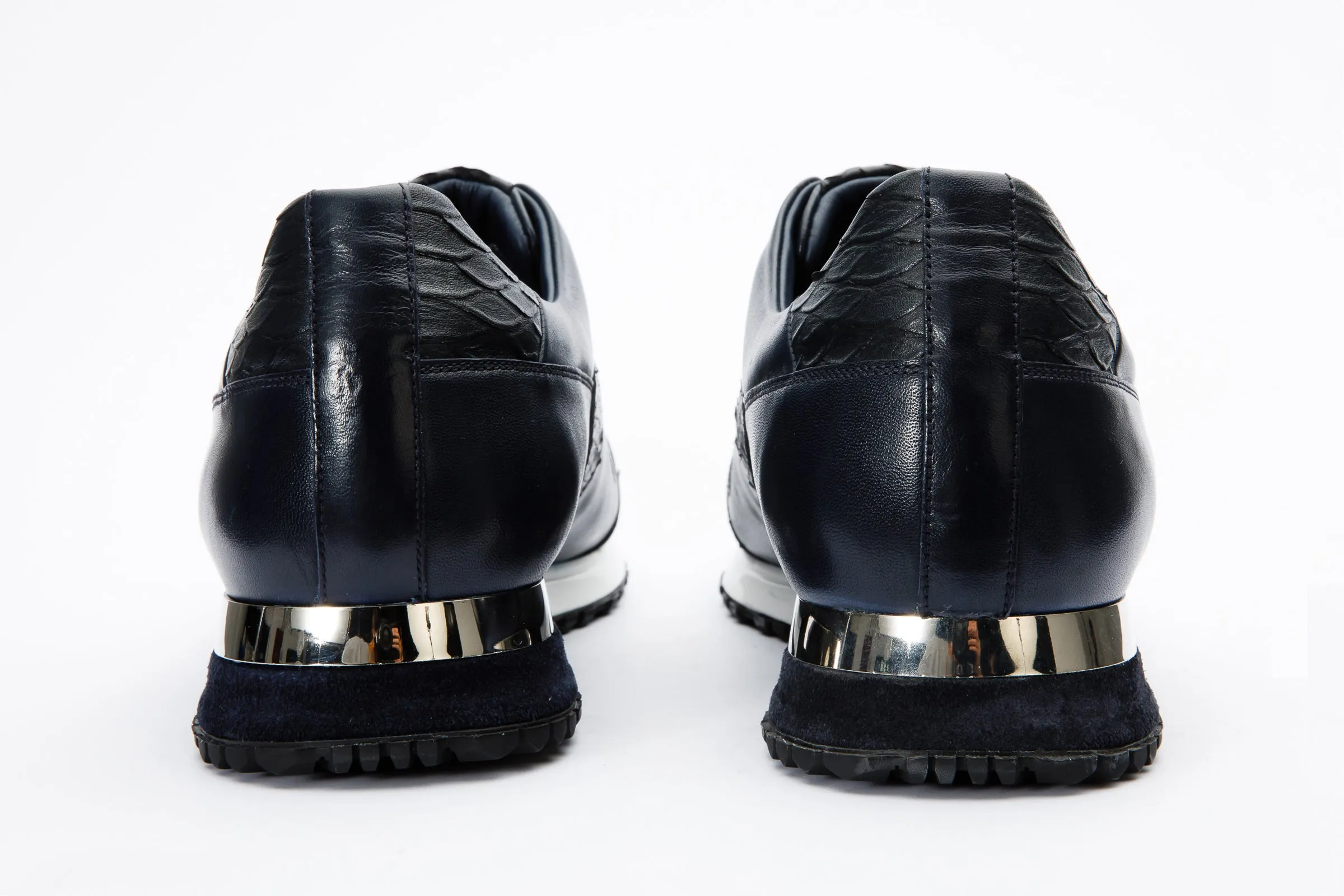 The Mugla Navy Snk Leather Men Sneaker Final Sale!