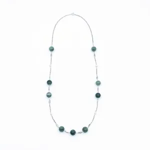 The Nine Green Phantom Long Necklace