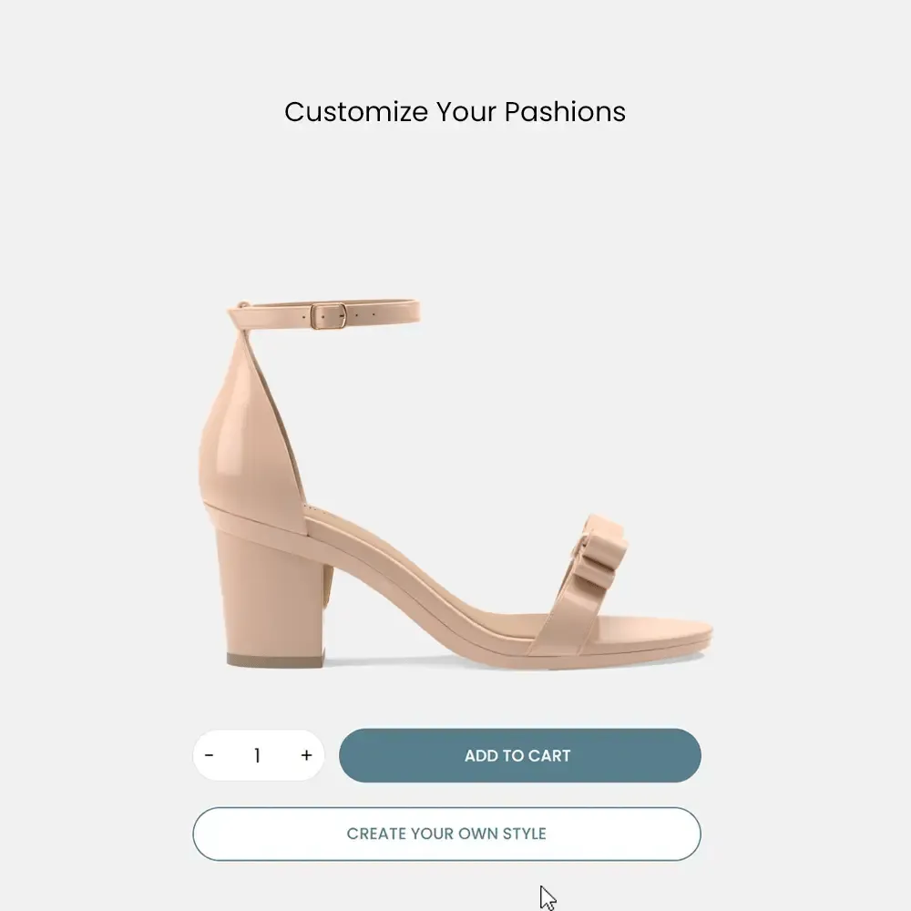 The Pashionista - Sand Patent Bow   Block Heel Kit 3 Sand - FINAL SALE