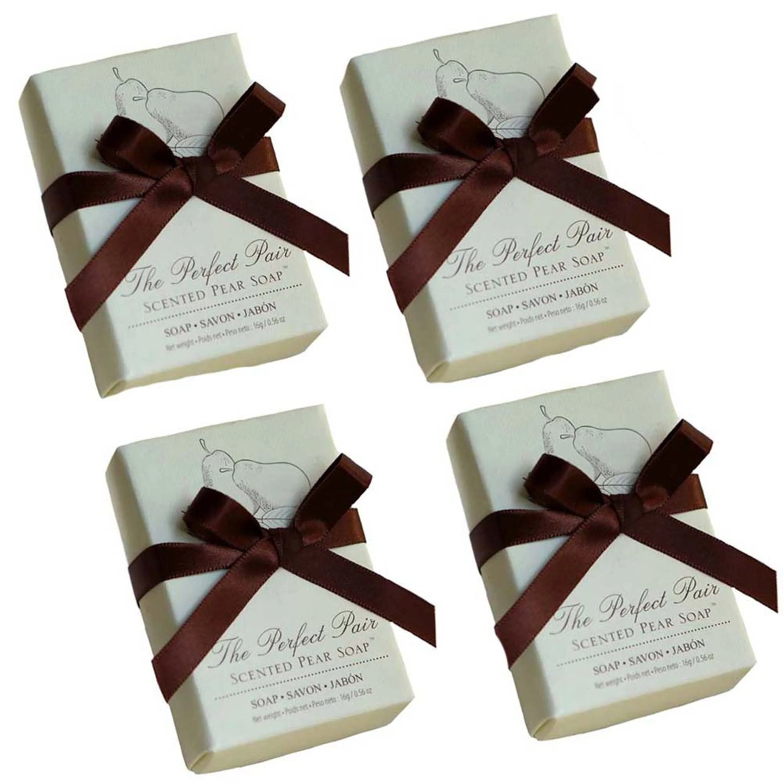 The Perfect Pair Scented Pear Soap - Set of 4 (21083NA)