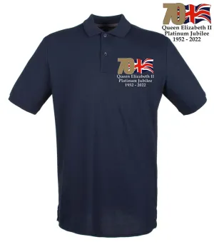 The Queen's Platinum Jubilee 2022 Embroidered Polo Shirt