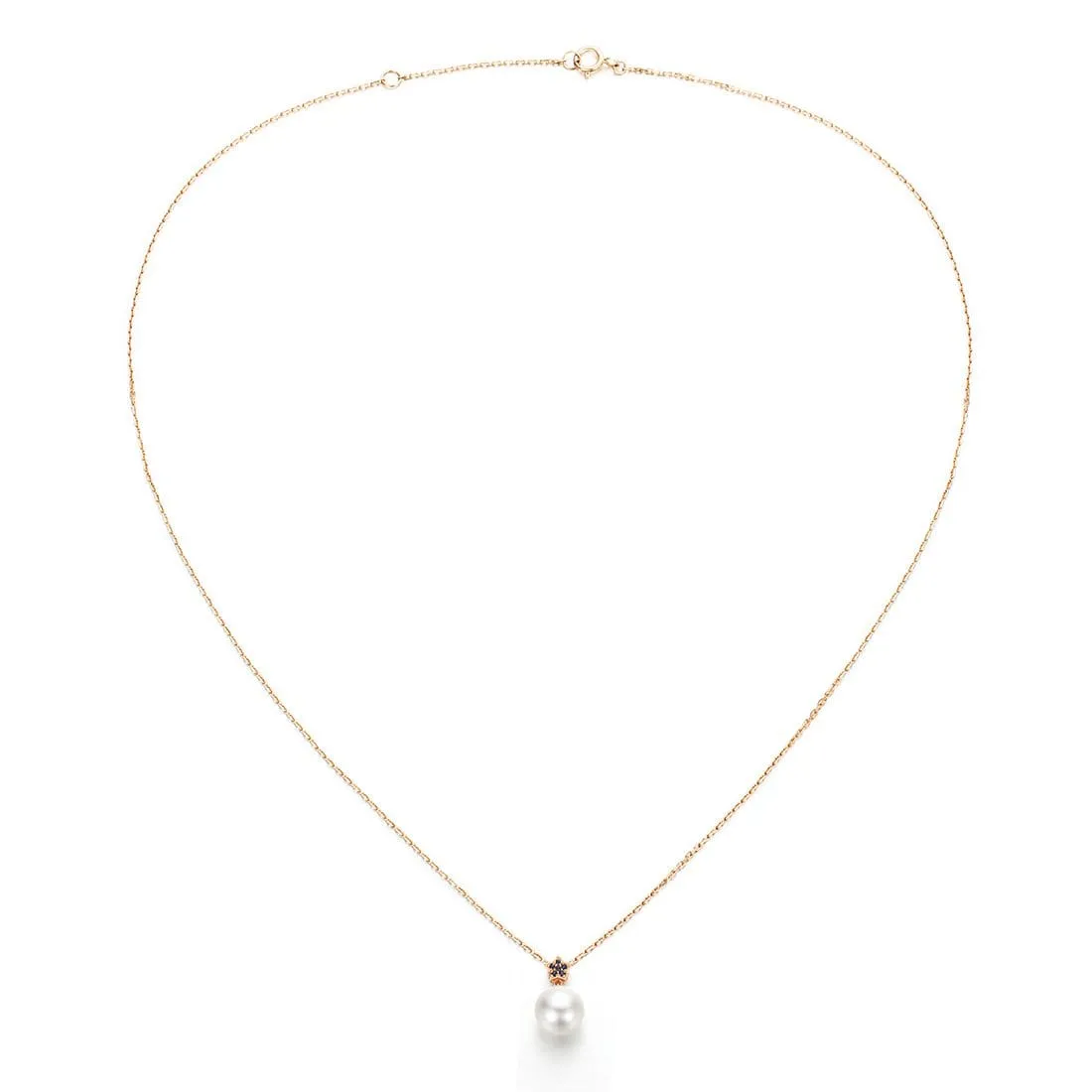 The "Starry Night" Akoya Pearl Pendant 18k Gold Necklace