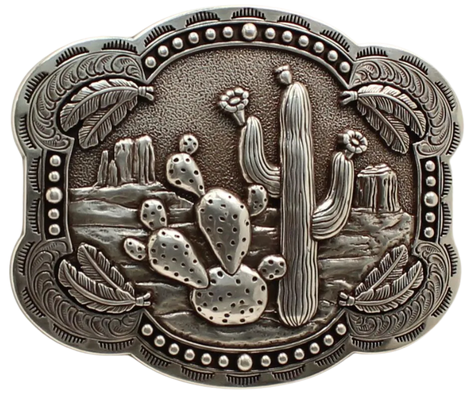 The "Strawflower Feathers" Belt Buckle