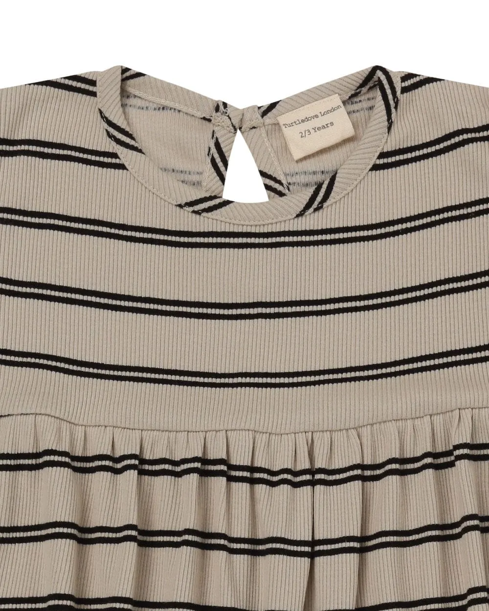 The Retro Rib Stripe Dress - BABY