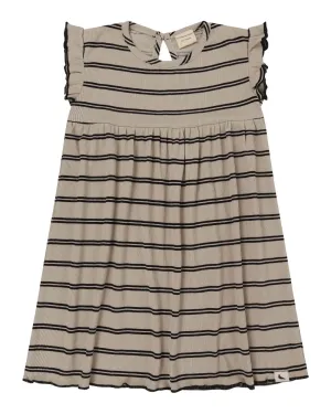 The Retro Rib Stripe Dress - BABY