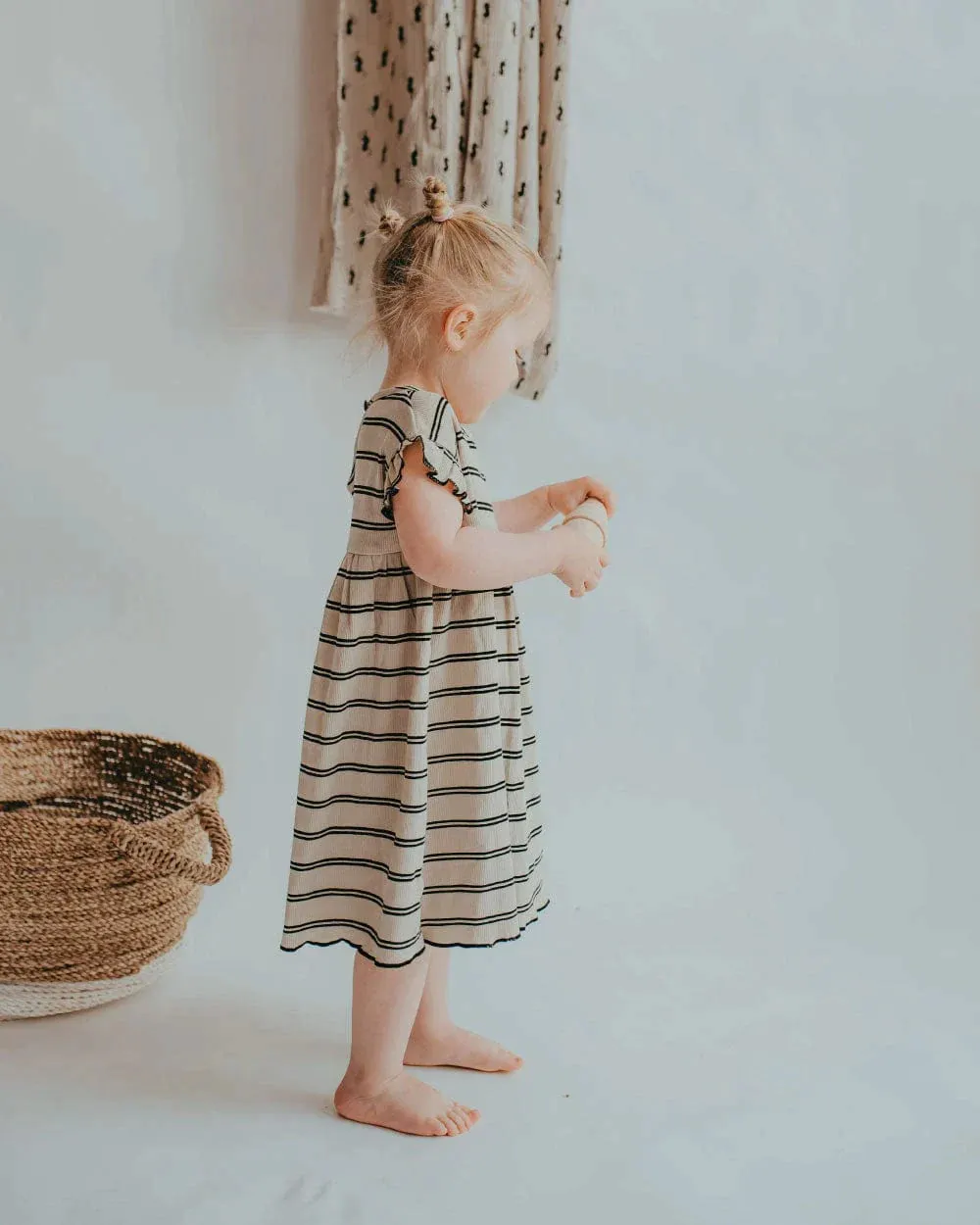 The Retro Rib Stripe Dress - BABY