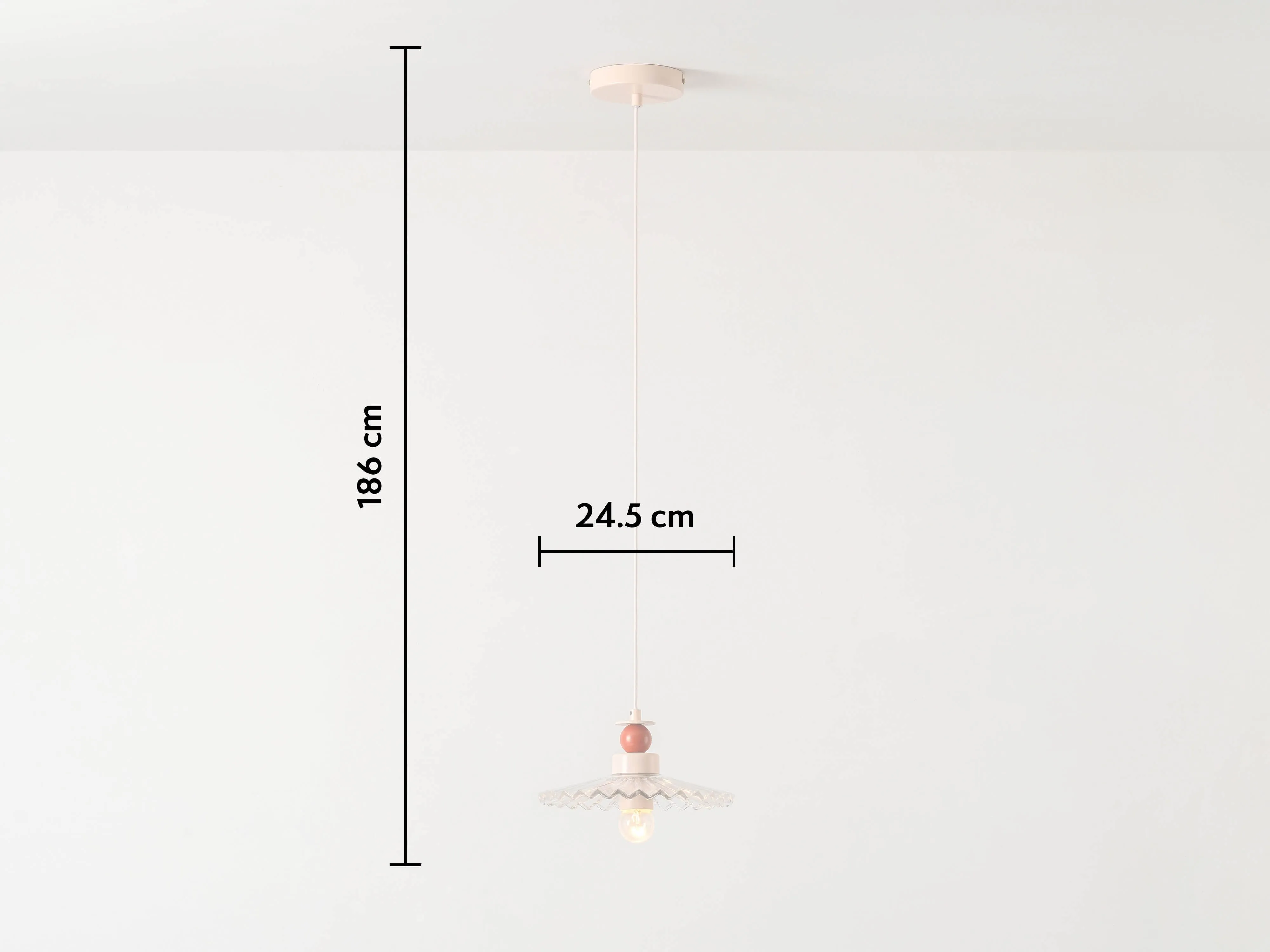 The Ribbed pendant ceiling light