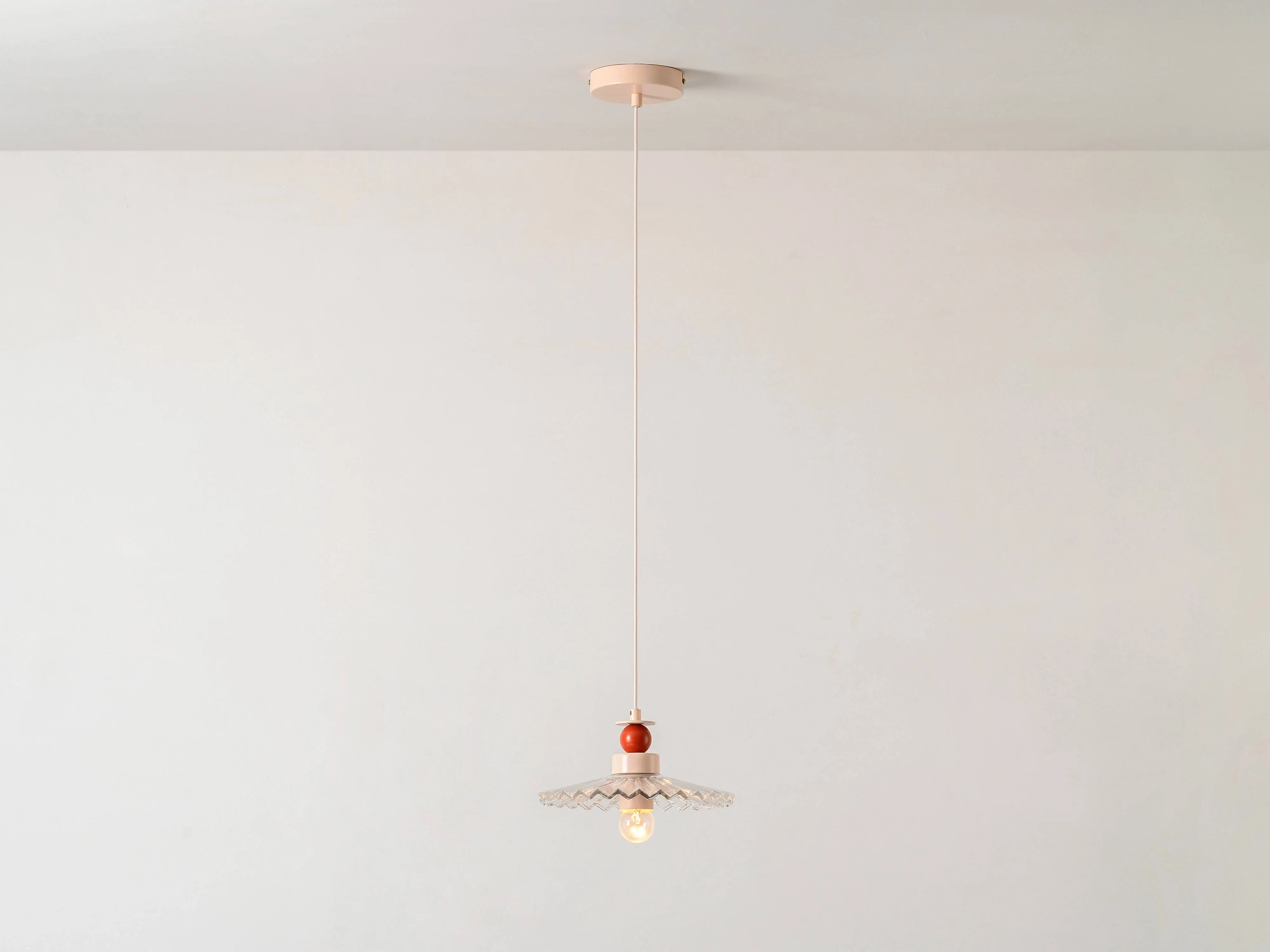 The Ribbed pendant ceiling light