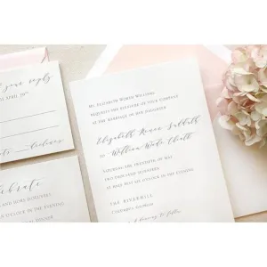 The Rivercrest Suite  - Letterpress Wedding Invitations