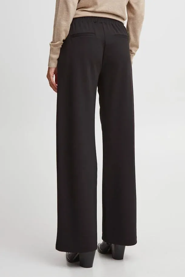 The Rizetta Wide Leg Trouser - Black