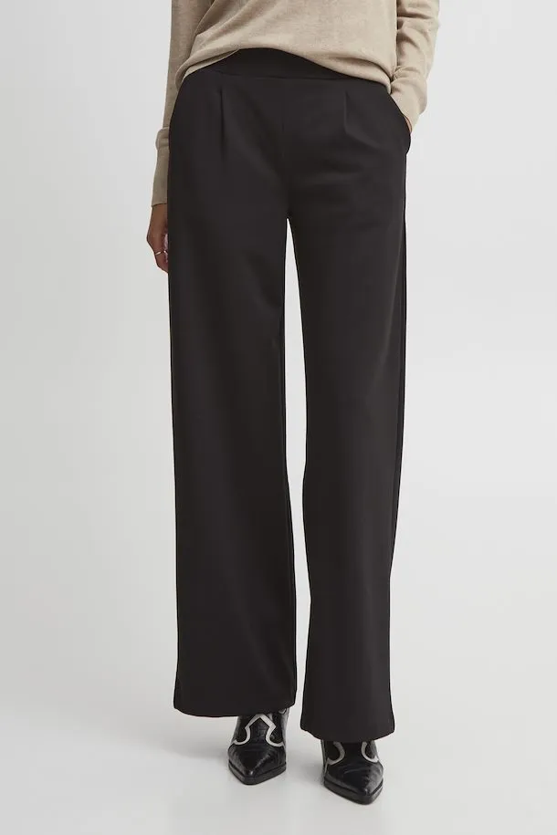 The Rizetta Wide Leg Trouser - Black