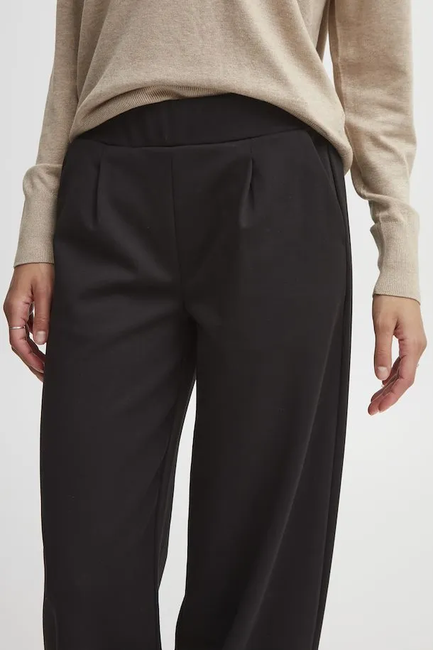 The Rizetta Wide Leg Trouser - Black