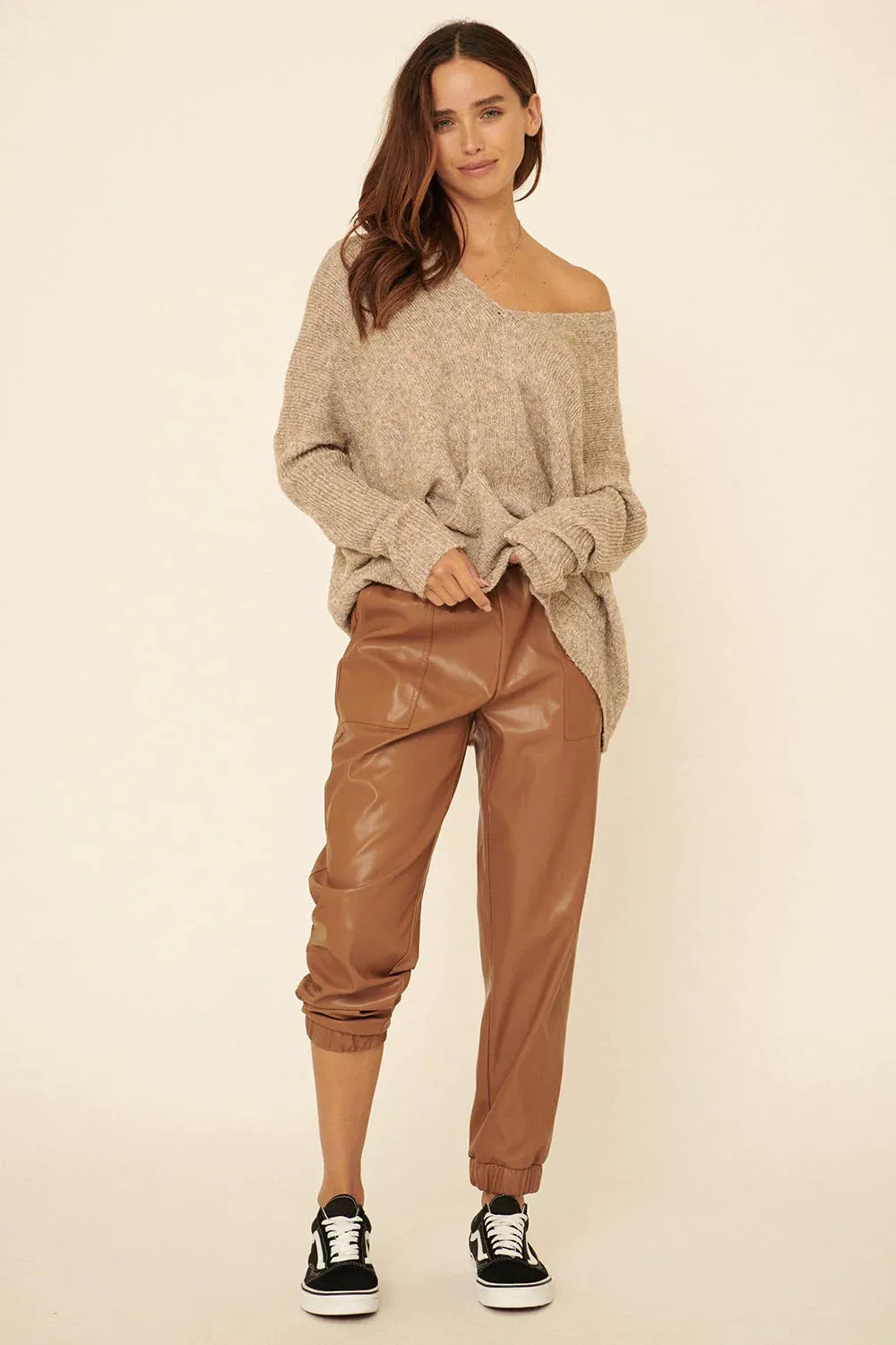 The Robin Pocket Sweater - Taupe