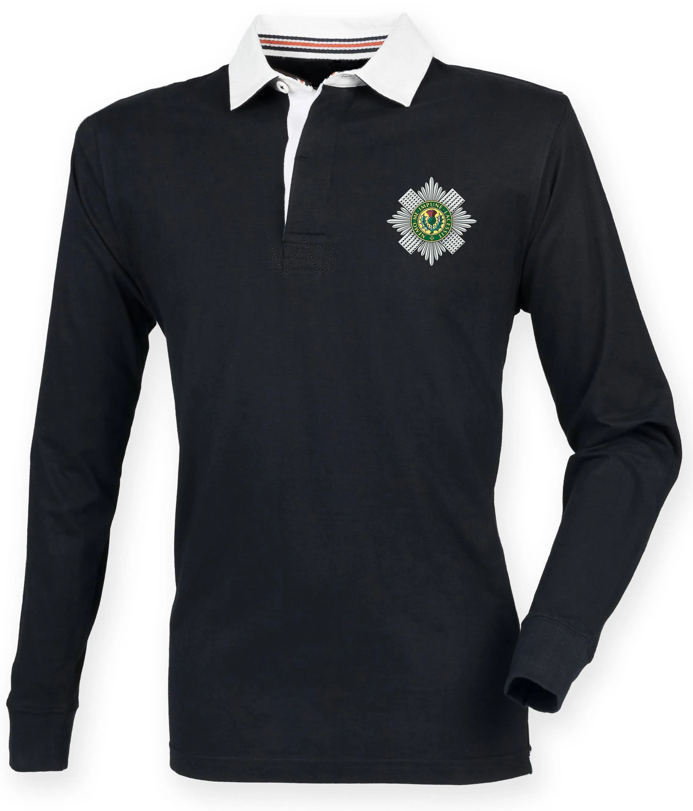 The Scots Guards Premium Superfit Embroidered Rugby Shirt