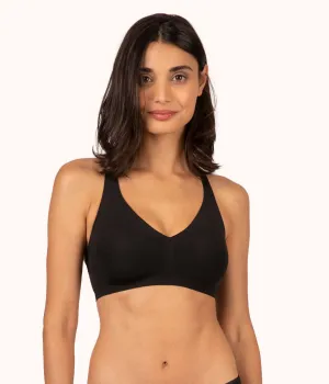 The Sleek Crossback Bralette: Jet Black