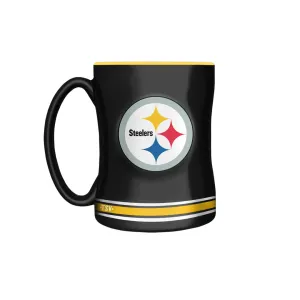 The Sports Vault NFL Pittsburgh Steelers 14oz Sculpted Mug