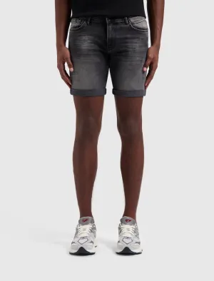 The Steve Skinny Fit Shorts | Denim Dark Grey