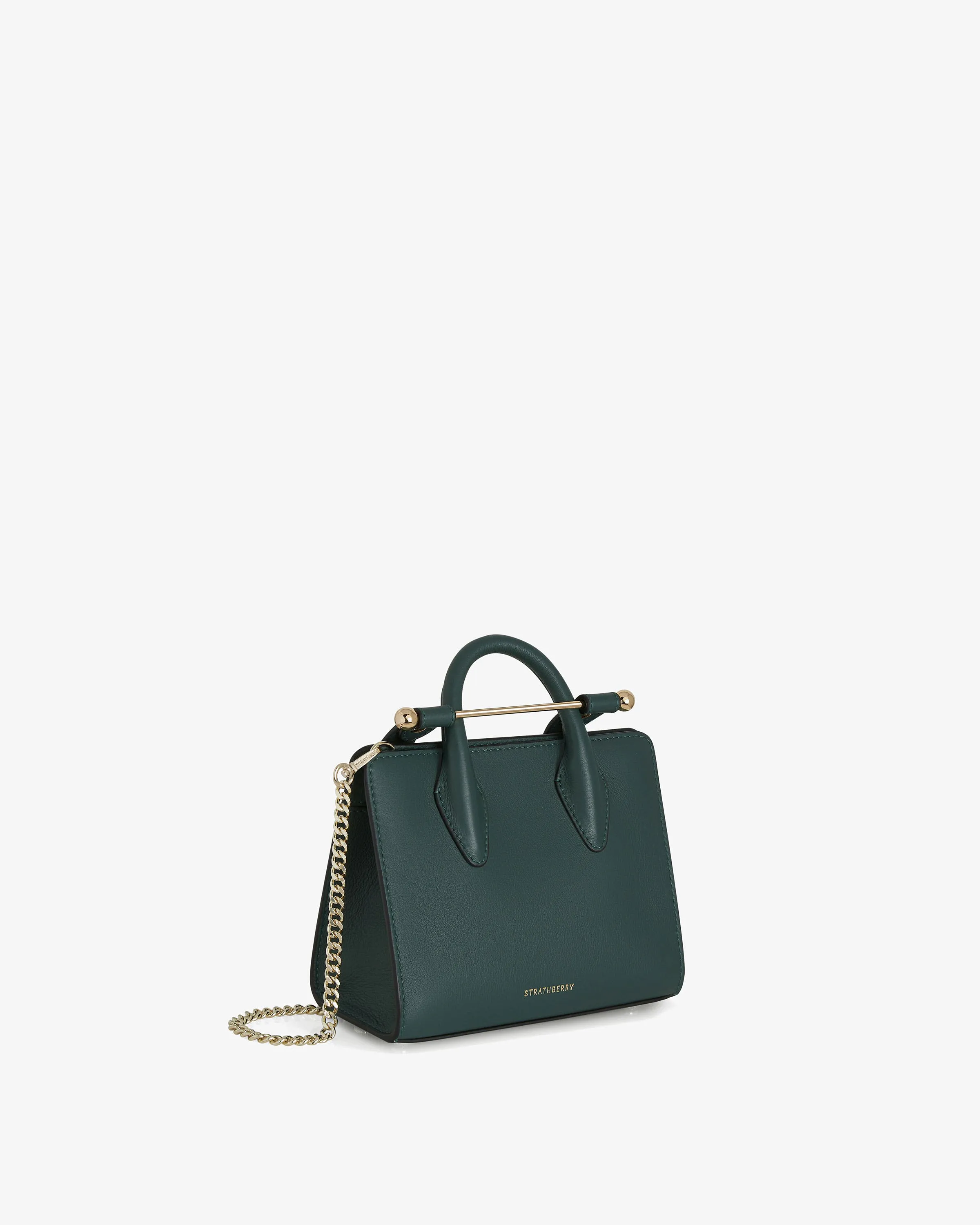 The Strathberry Nano Tote - Bottle Green