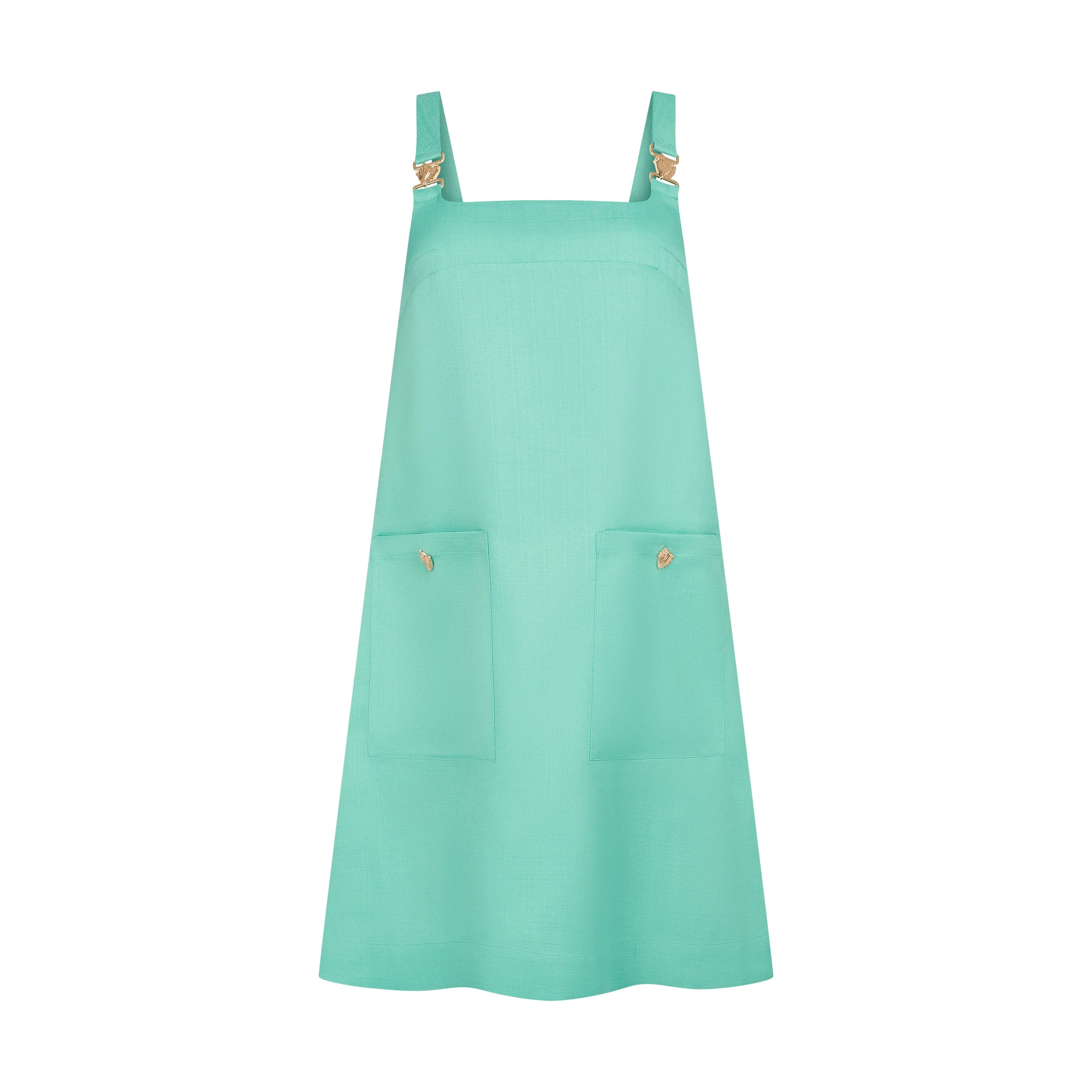 THE STROMBUS SHIFT DRESS-SEAFOAM