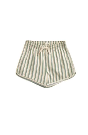 The Swim Trunk by Rylee   Cru - Aqua Stripe - BABY