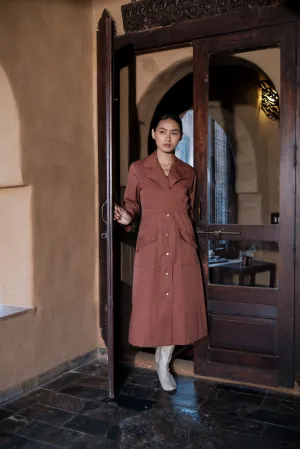 The Terra Tribe Copper Copenhagen Trench Coat