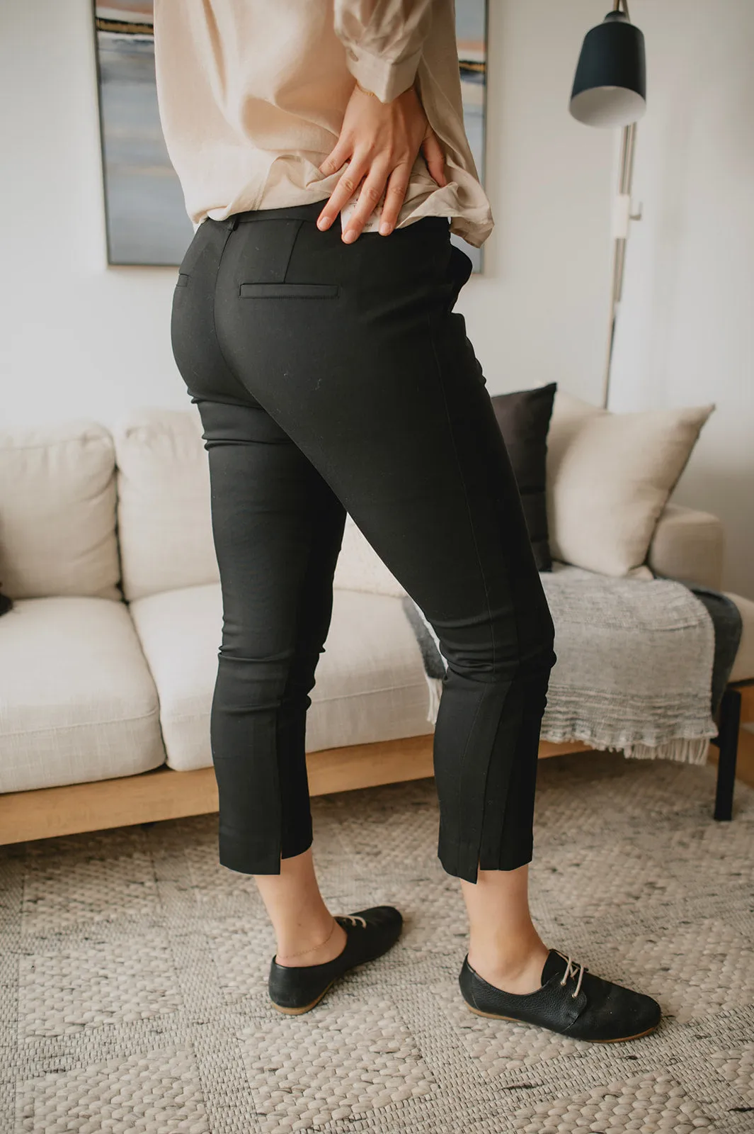 The Tessa Vita Slim Leg Trouser - Black