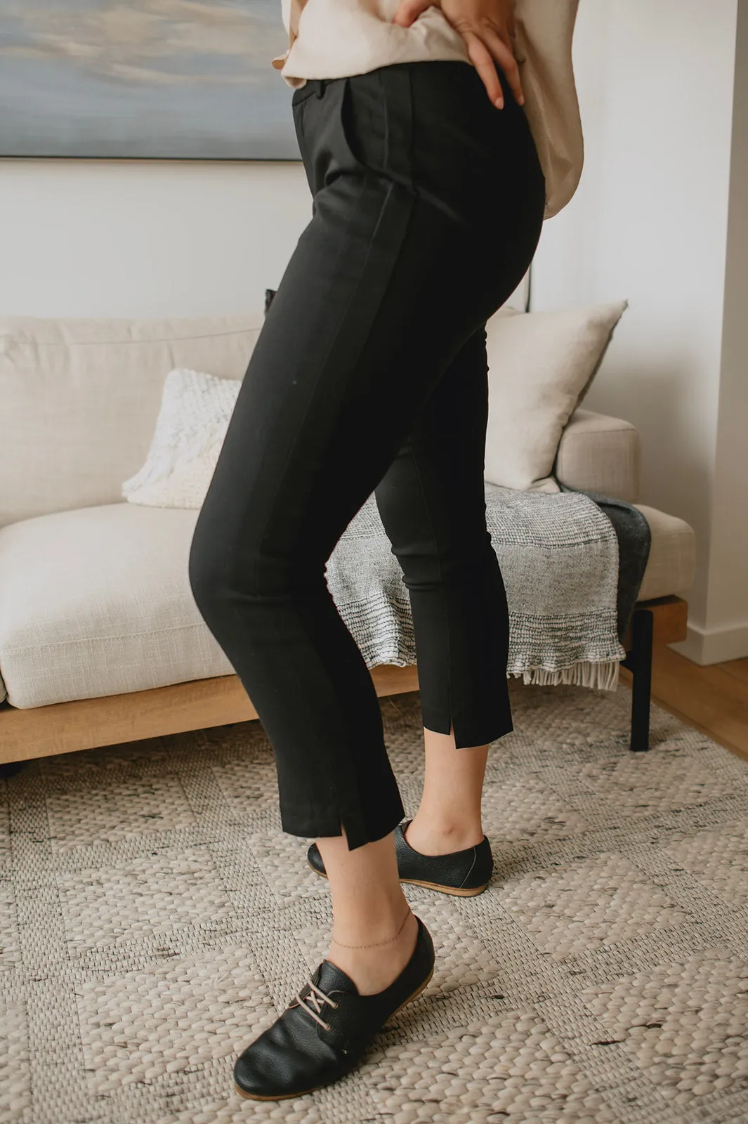 The Tessa Vita Slim Leg Trouser - Black