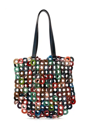 The Upcycled Leather Tote Bag Multicolor