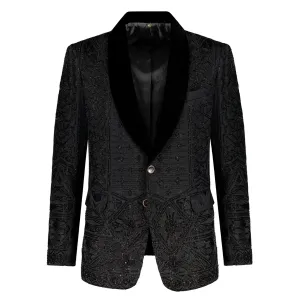 The Volkan Crystal Beaded Jacket