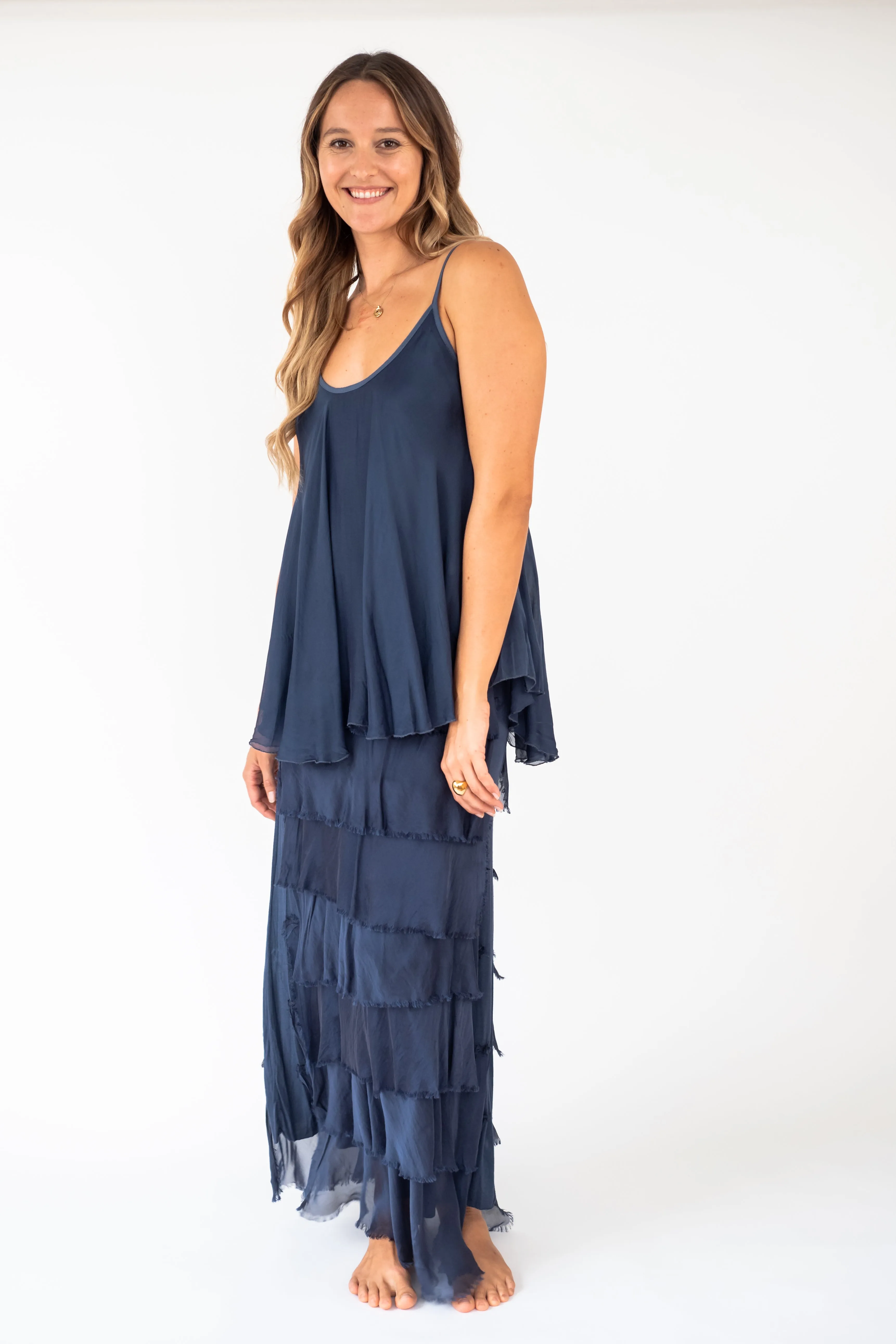 The WAIHE'E silk sleeveless top