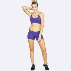 The WOD Life - Women's Swift Bra and Balance Shorts Set - Acai