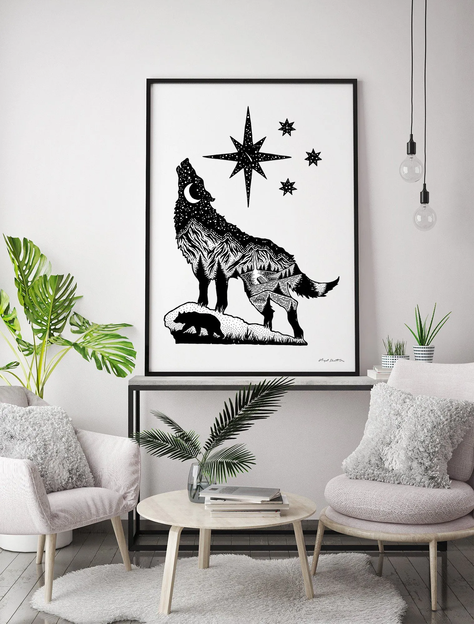 The Wolf & The Stars Fine Art Print