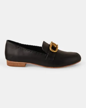 Thea Leather Loafer - Black