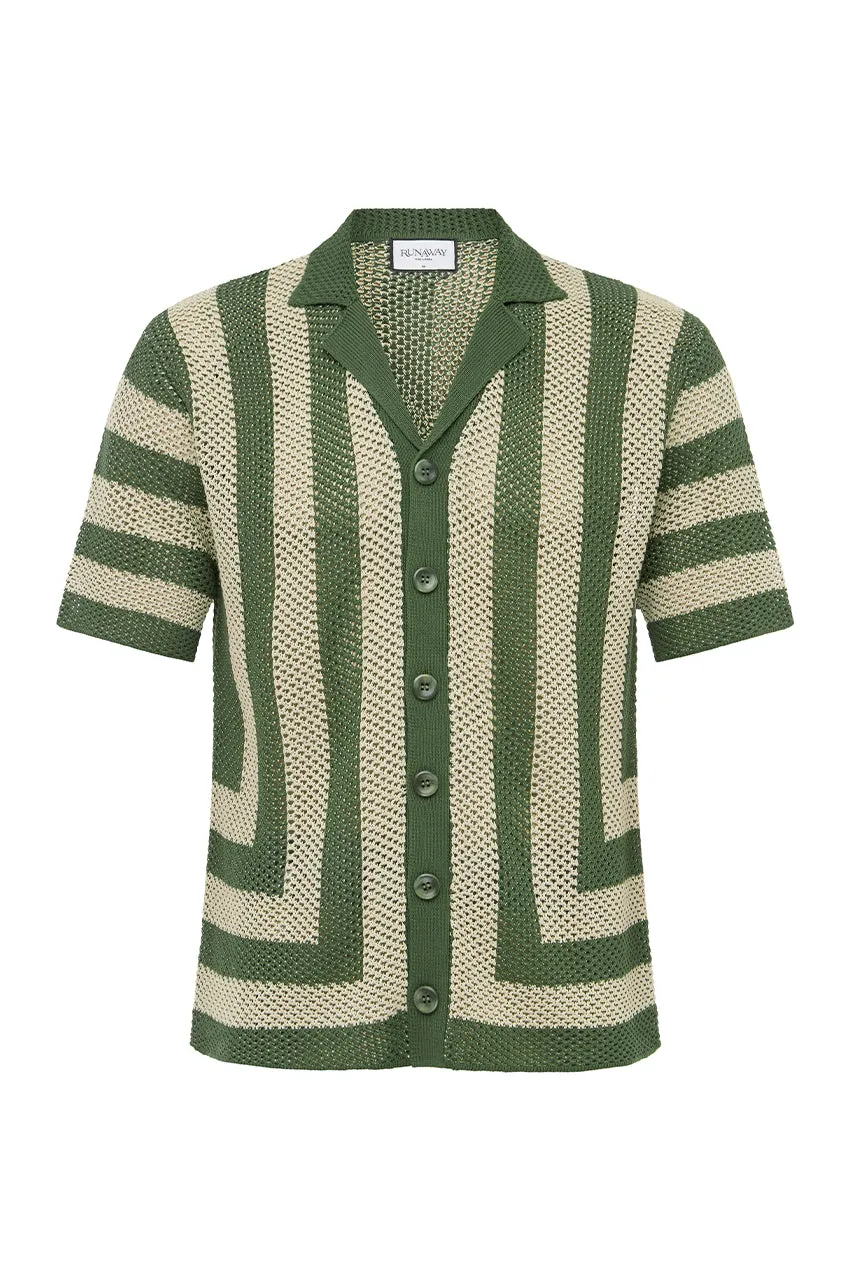 THEO KNIT SHIRT  - KHAKI/SAND