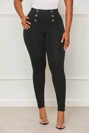 There For You High Waisted Pants (Black)- FINAL SALE