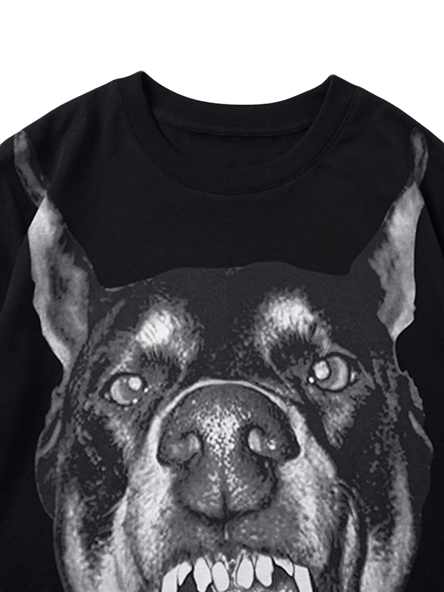 Thesupermade 3D Printed Doberman Dog Head Hip Hop T-shirt - 2063