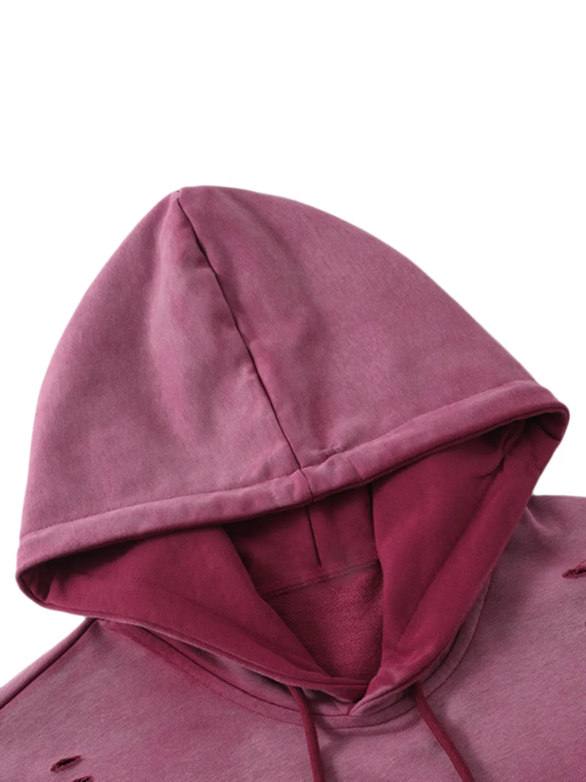 Thesupermade Destroyed Embroidered Gradient Hoodie