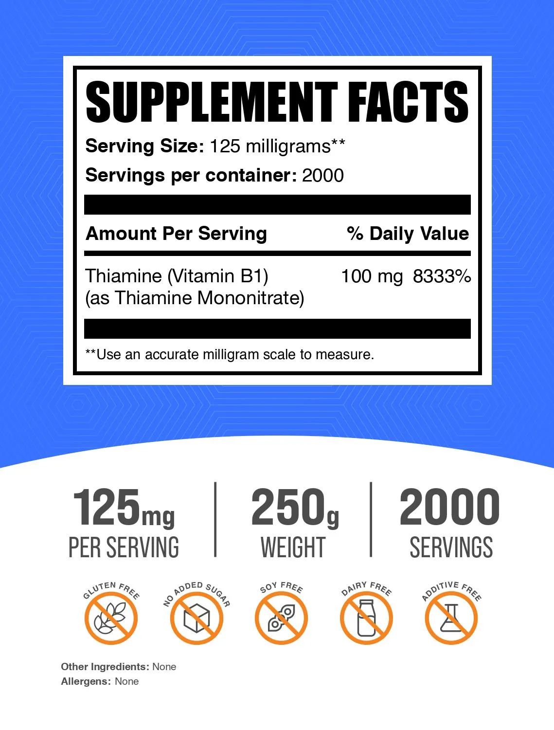 Thiamine Mononitrate (Vitamin B1) Powder