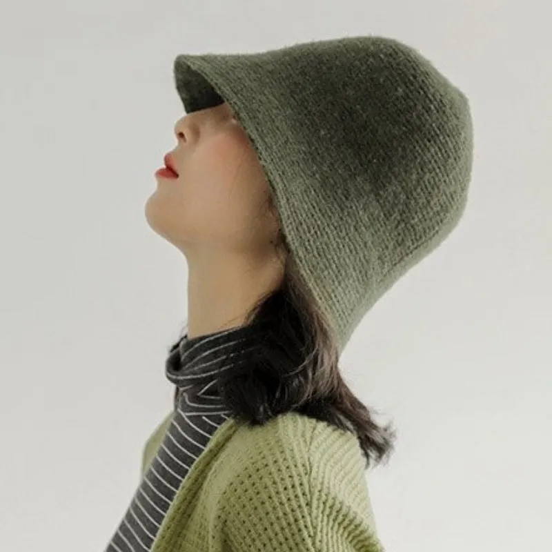 Thick and Warm Vintage Knitting Cloche Bucket Hats