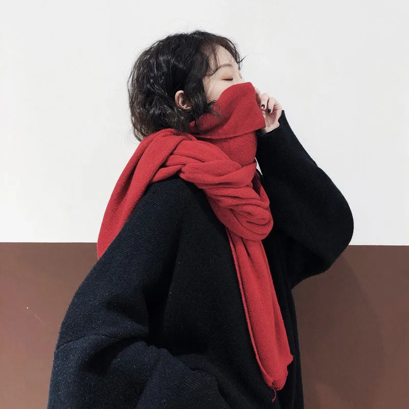 Thick and Warm Winter Outdoor Wrap Scarves