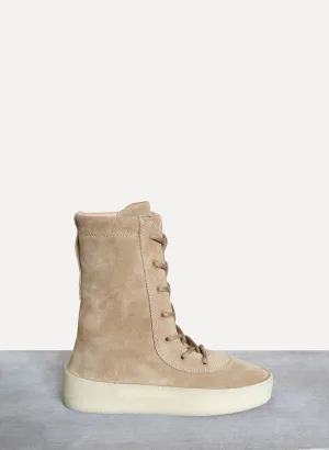 Thick Suede Crepe Boot Taupe