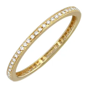 Thin Diamond Eternity Band Ring