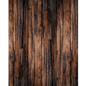 Thin Rugged Wood Planks Printed Backdrop